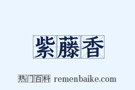 紫藤香是什么意思的图片